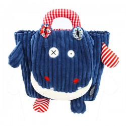 Corduroy backpack Hippipos the Hippo