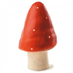 Lamp Small Mushroom Red