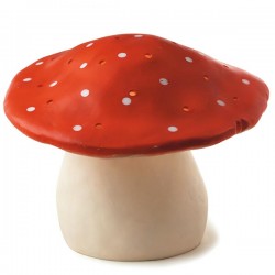 Lamp  Large Mushroom Red