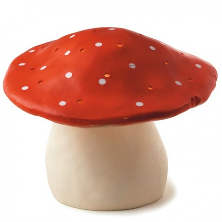 Lamp Large Mushroom Red