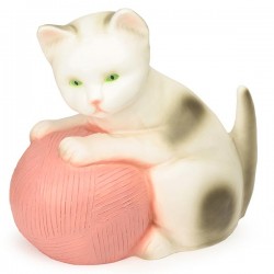 Lampe Chat Avec Pelote Rose