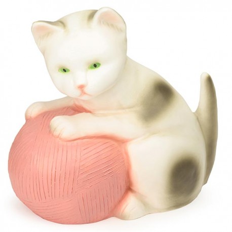 Lampe Chat Avec Pelote Rose