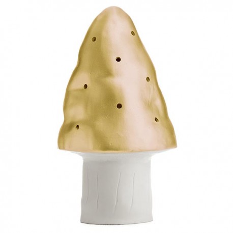Lampe Champignon Petit Dore