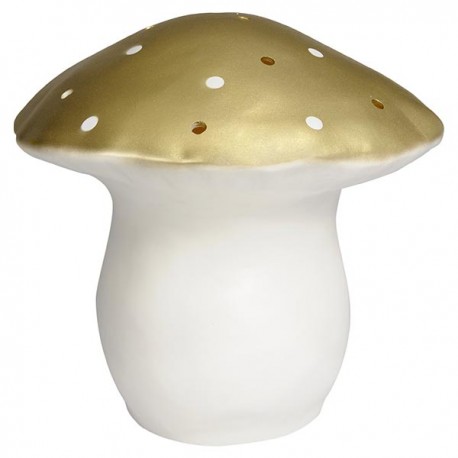 Lamp Large Mushroom Gold