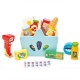 Panier complet de courses et scanner