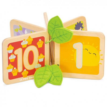 Livre en bois - je compte de 1 à 10