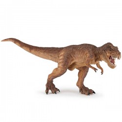 T-Rex à la course brun