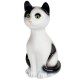 Lampe Chat Cleo Blanc/Noir