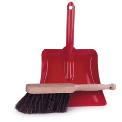 Dustpan & Brush Red
