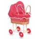 Pram Wicker with Red & White Dots