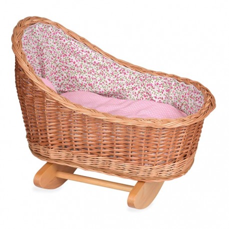Berceau En Osier Fleurs Roses