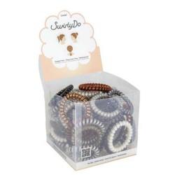 Big swirlyDo hair ties of 72 units   (1) Neutral