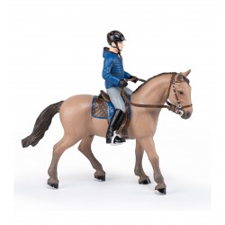 CHEVAL DE PROMENADE ET SON CAVALIER