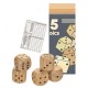 5 Dés Geants En Bois