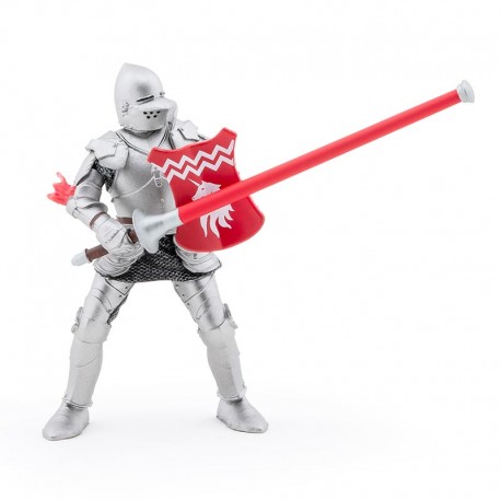 Red knight with spear