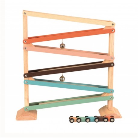 Toboggan 5 Couleurs Avec Voitures