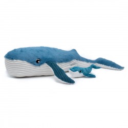 Whale Mommy and baby blue