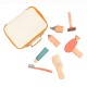 Kit De Rasage Dans Une Valise En Tissu