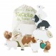 Animaux de la Ferme et pochette en tissu
