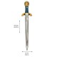 Knight Sword, Noble Knight, blue (57,5 x12 cm)