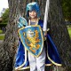 Knight Sword, Noble Knight, blue (57,5 x12 cm)