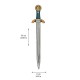 Épée de Chevalier Noble, bleu (53,4 x11cm)