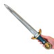 Knight Sword, Noble Knight, blue (53,4 x11cm)