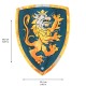 Bouclier de Chevalier Noble bleu (39,4x30,4cm)