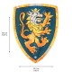 Knight Shield, Noble Knight, blue (39,4x30,4cm)