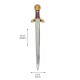 Épée de Chevalier Noble, rouge (34,4x11cm)