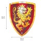 Knight Shield, Noble Knight, red (39,4x30,4cm)