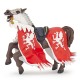 CHEVAL AU DRAGON ROUGE