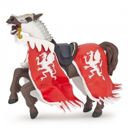 CHEVAL AU DRAGON ROUGE
