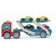 Camion de Transport de Voitures de Course