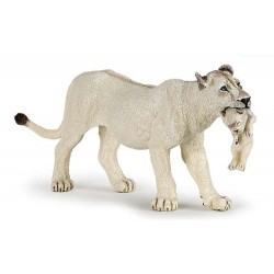 LIONNE BLANCHE AVEC LIONCEAU