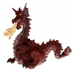 RED DRAGON WITH FLAME