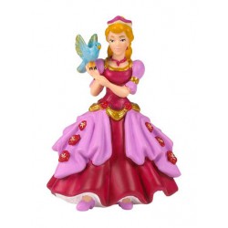 Princesse rose à l'oiseau