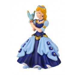 Princesse bleue à l'oiseau