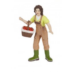 WOMAN FARMER WITH BASKET