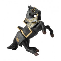 CHEVAL DU CHEVALIER NOIR EN ARMURE