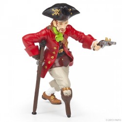 Pirate jambe de bois au pistolet