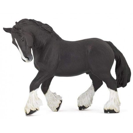 Black shire horse