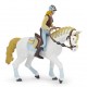 Trendy riding women's horse blue